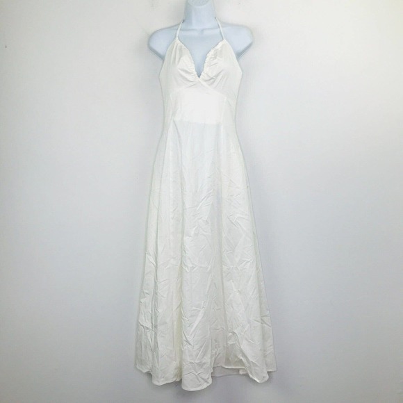 Favorite Daughter Women's 8 Dress White The Halting Traffic Maxi A-Line BC16 - Picture 1 of 6
